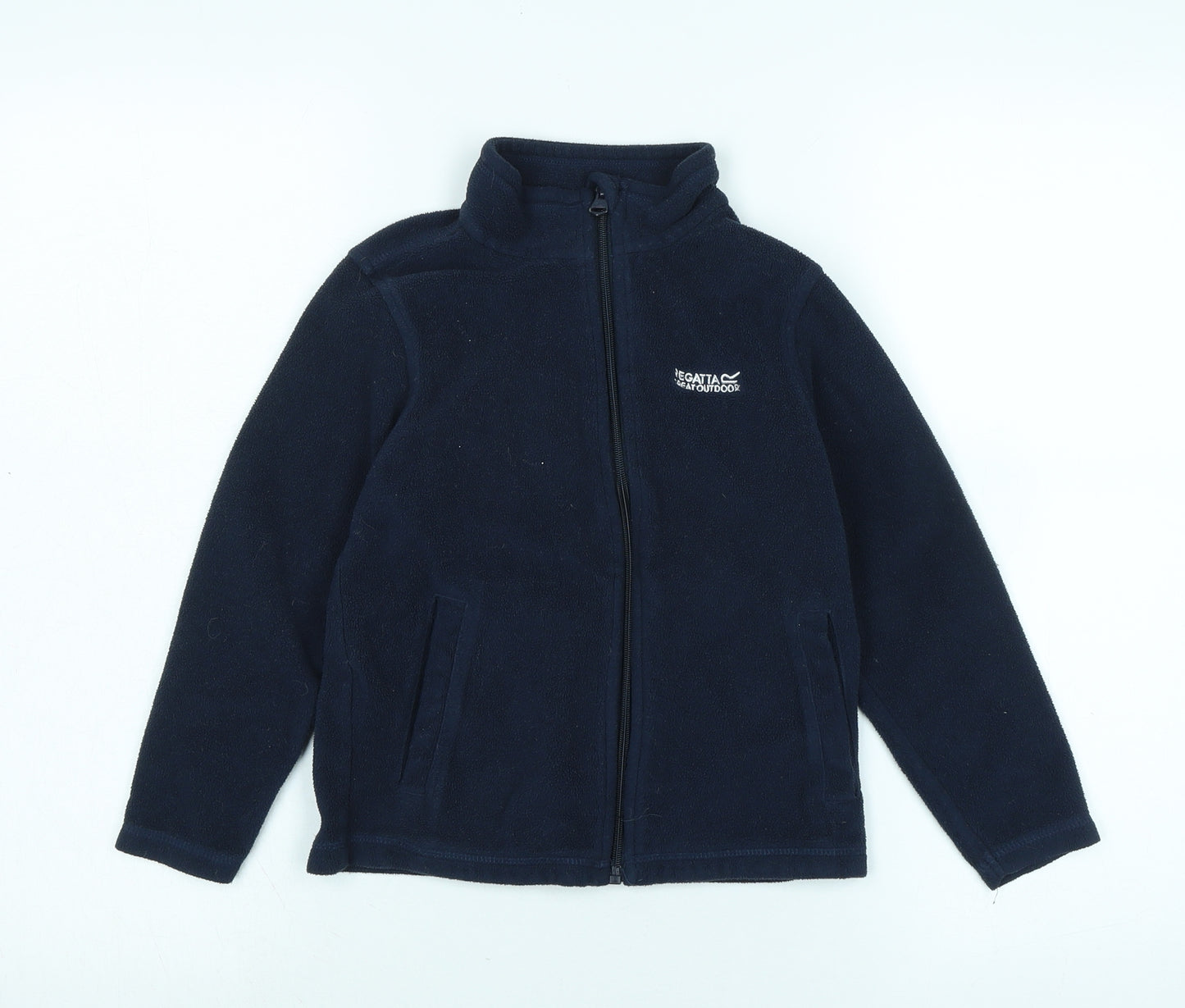 Regatta Boys Blue Jacket Size 7-8 Years Zip - Logo