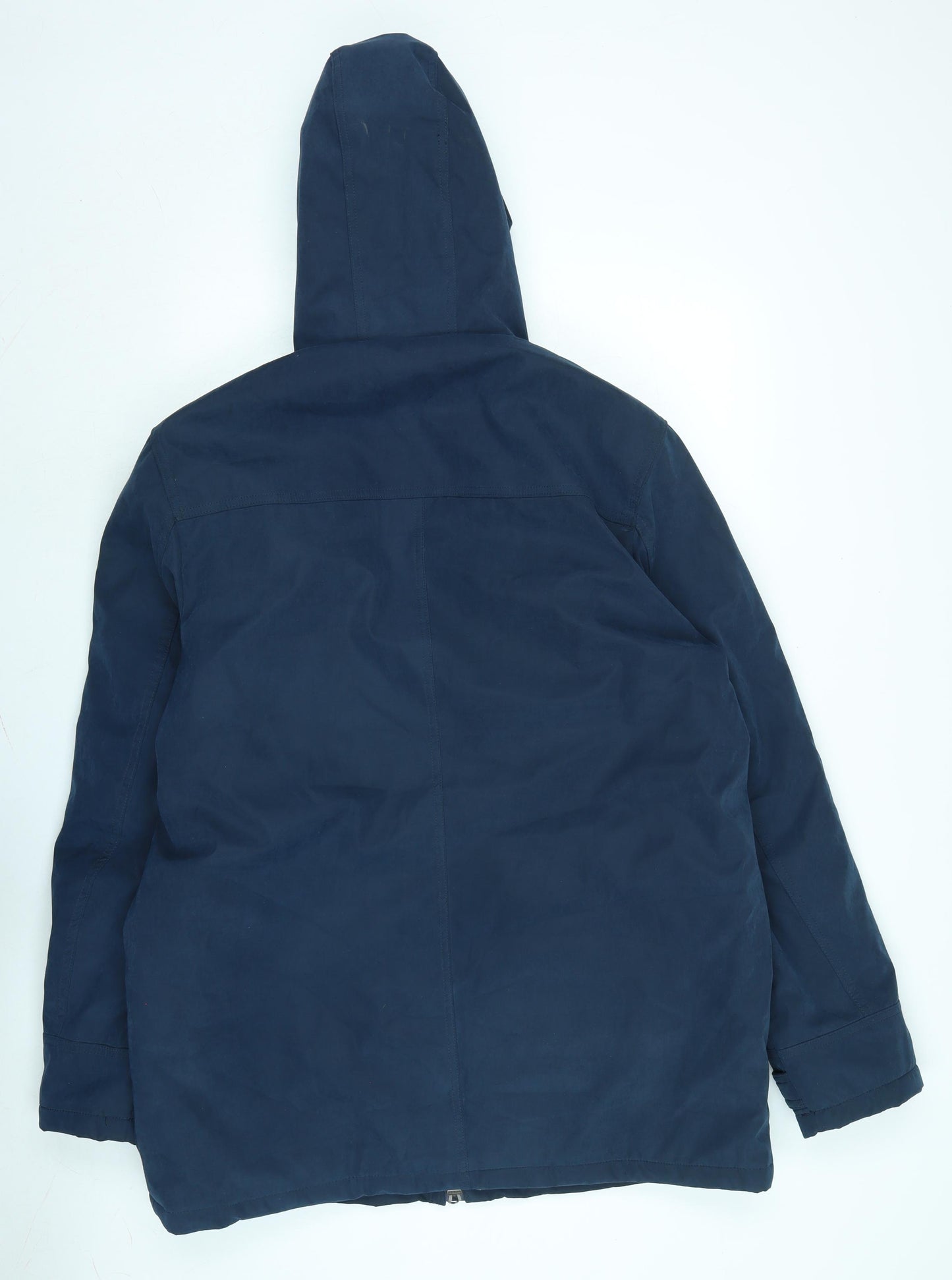 Livergy Mens Blue Anorak Coat Size 40 Zip - Logo