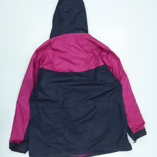 Snowdonia Womens Blue Anorak Coat Size 16 Zip - Logo