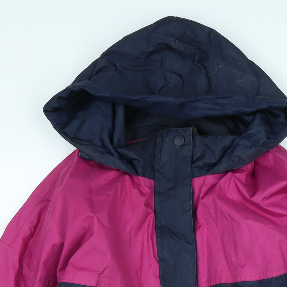 Snowdonia Womens Blue Anorak Coat Size 16 Zip - Logo
