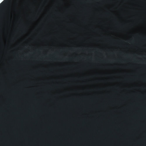 Nike Mens Black Polyester T-Shirt Size XL Crew Neck - Logo