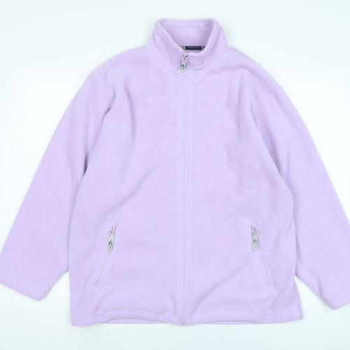 Neutral territory Womens Purple Jacket Size M Zip - Logo