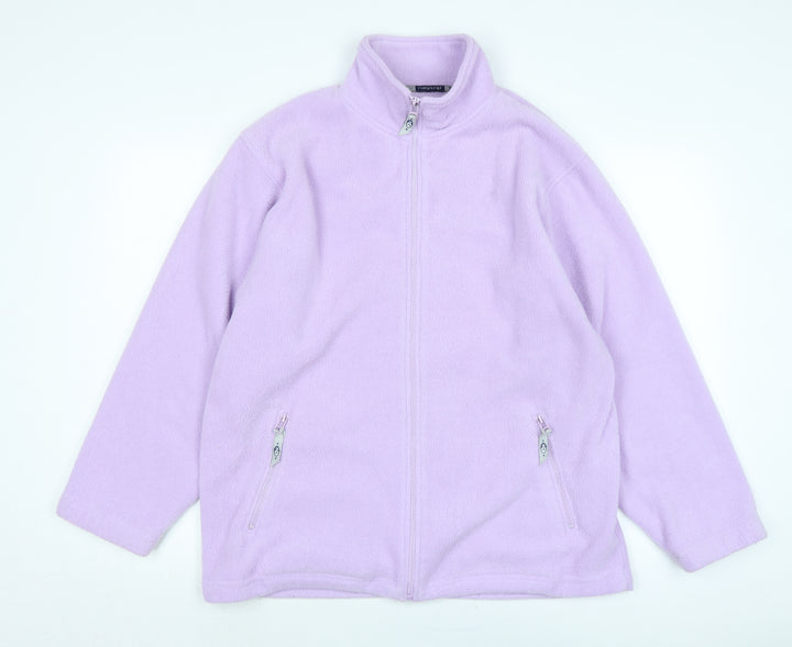 Neutral territory Womens Purple Jacket Size M Zip - Logo