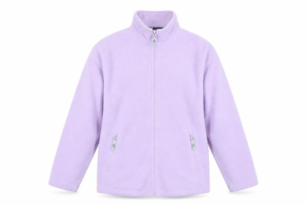 Front view of Neutral territory women’s purple jacket, size M, zip - logo