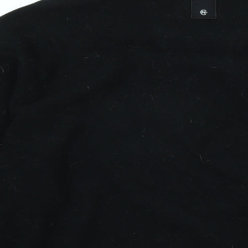 Nautica Mens Black Mock Neck Polyester Pullover Jumper Size XL Long Sleeve - Logo