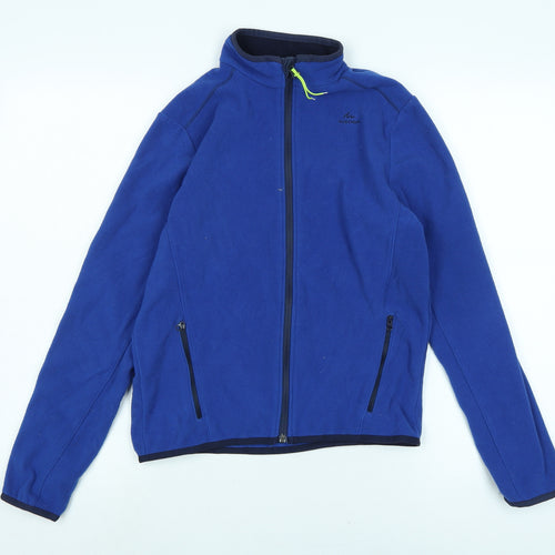 Decathalon Boys Blue Jacket Size 12-13 Years Zip - Quechua
