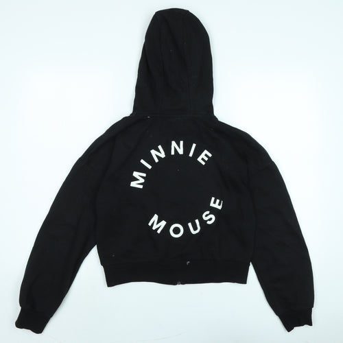 Disney Womens Black Jacket Size XS Zip - Minnie Mouse