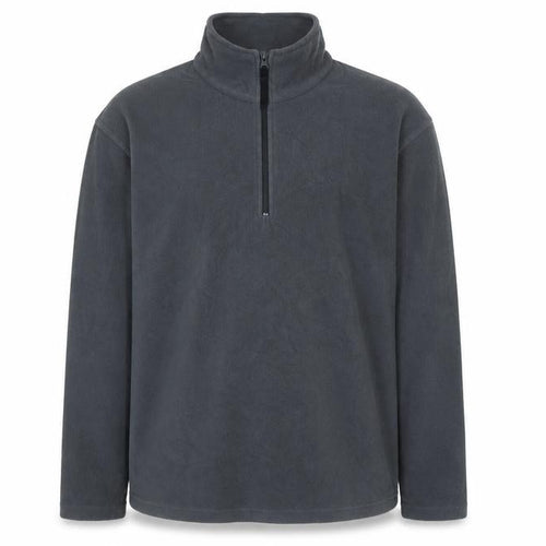 rega Mens Grey Mock Neck Polyester Henley Jumper Size XL Long Sleeve - Logo