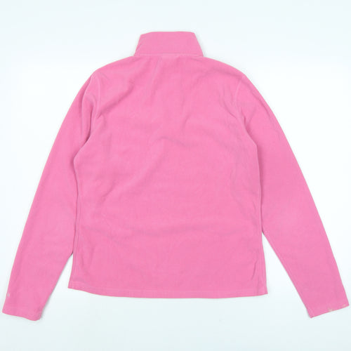 The North Face Womens Pink Mock Neck Polyester Pullover Jumper Size M - The North face