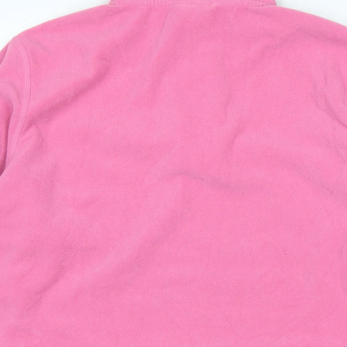 The North Face Womens Pink Mock Neck Polyester Pullover Jumper Size M - The North face