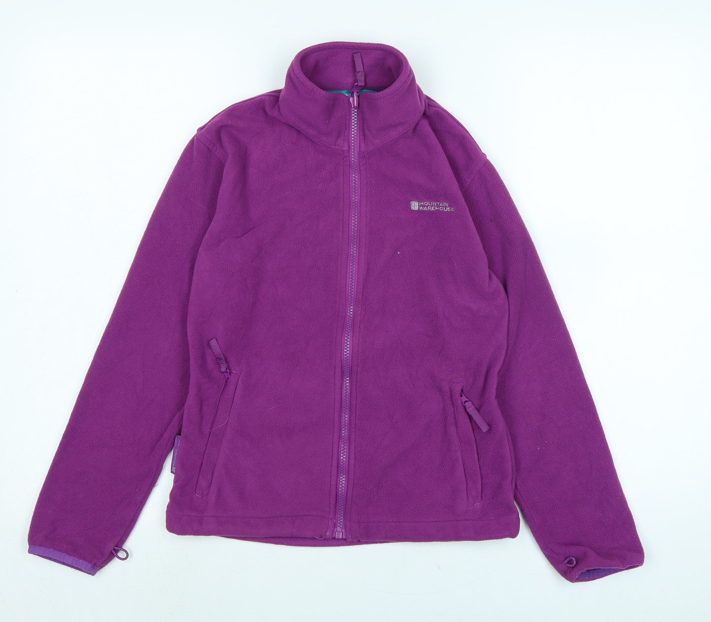 Mountain Warehouse Girls Purple Jacket Size 9-10 Years Zip - Logo