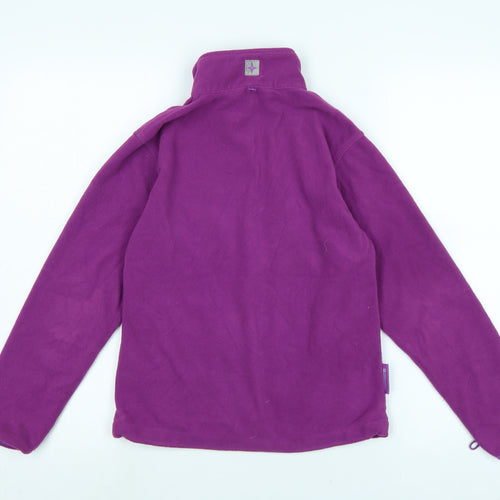 Mountain Warehouse Girls Purple Jacket Size 9-10 Years Zip - Logo