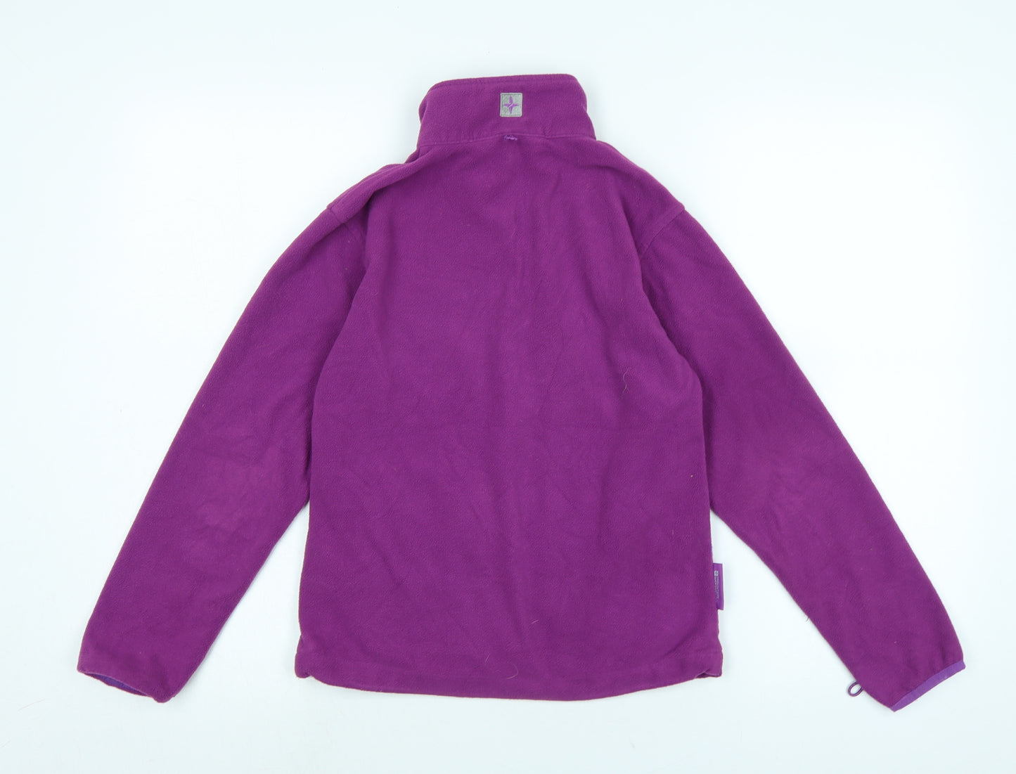 Mountain Warehouse Girls Purple Jacket Size 9-10 Years Zip - Logo