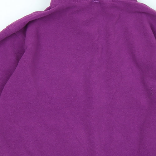 Mountain Warehouse Girls Purple Jacket Size 9-10 Years Zip - Logo