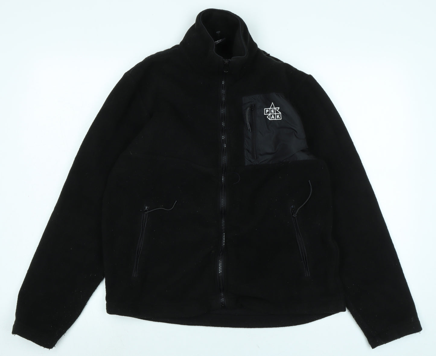 Peak Mens Black Jacket Size XS Zip - PEAK