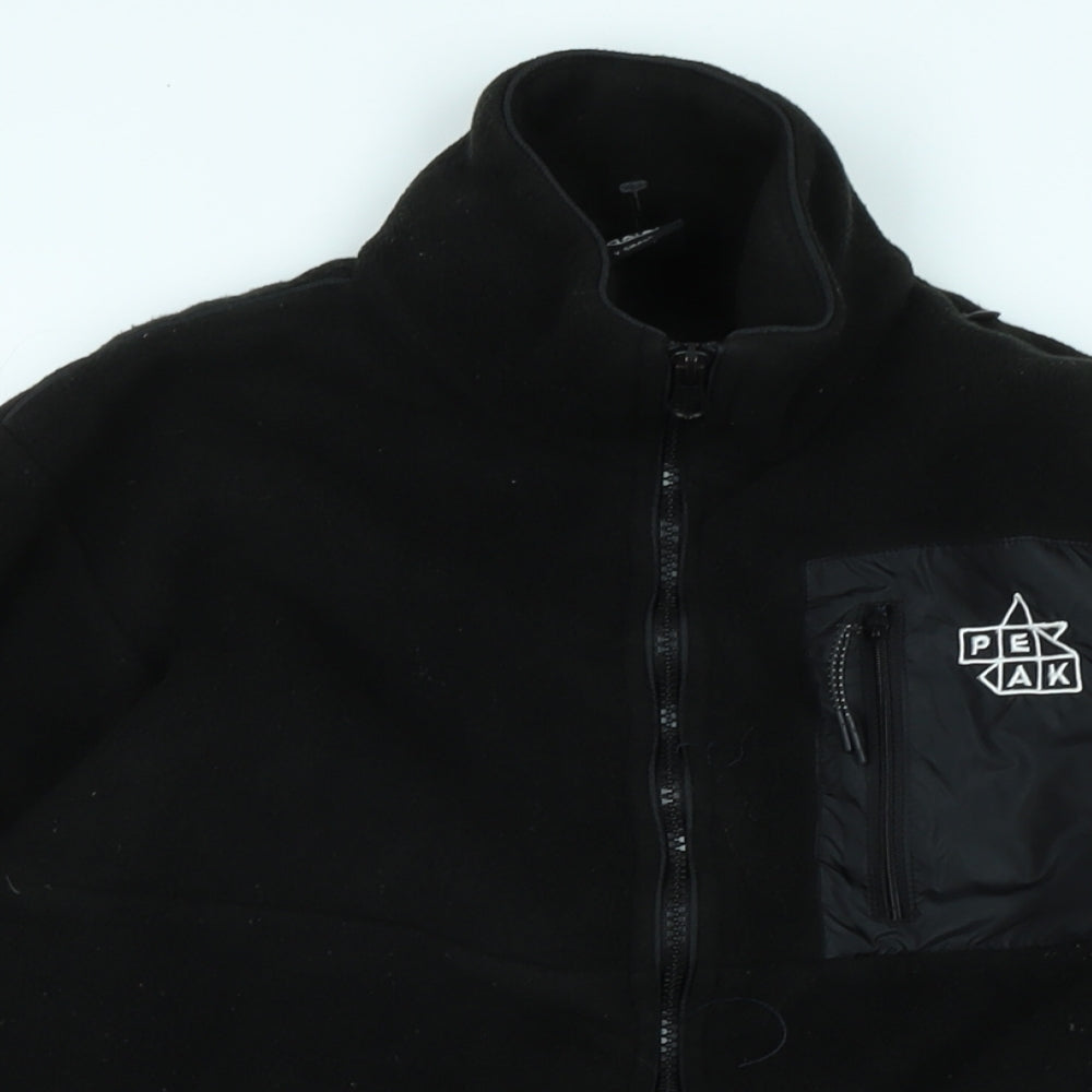 Peak Mens Black Jacket Size XS Zip - PEAK
