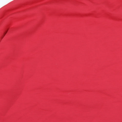 Disney Womens Red Polyester Pullover Sweatshirt Size M - Disney Character