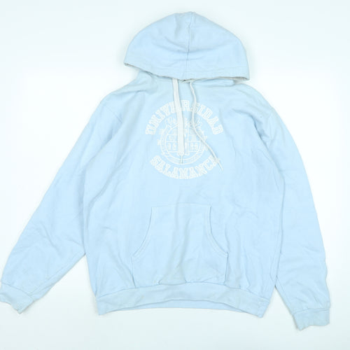 Covt Womens Blue Cotton Pullover Hoodie Size L - Universidad Salamanca