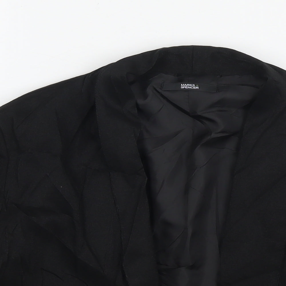 Marks and Spencer Womens Black Jacket Blazer Size 14