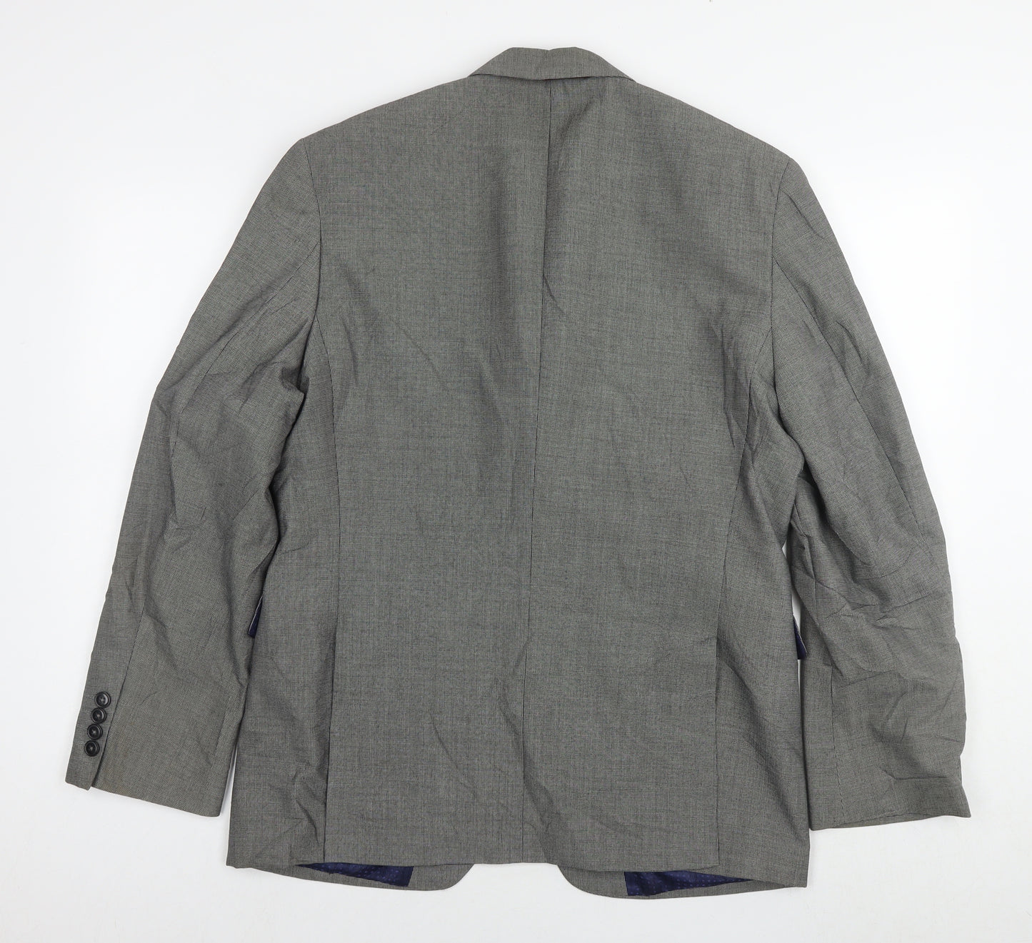 Burton Mens Grey Polyester Jacket Suit Jacket Size 42 Regular