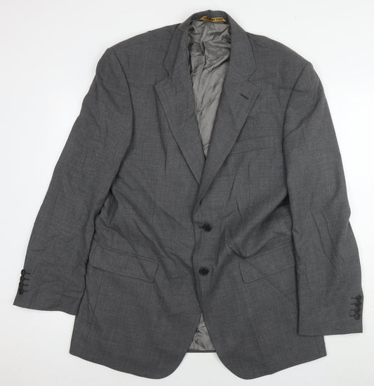 Marks and Spencer Mens Grey Wool Jacket Suit Jacket Size 42 Regular