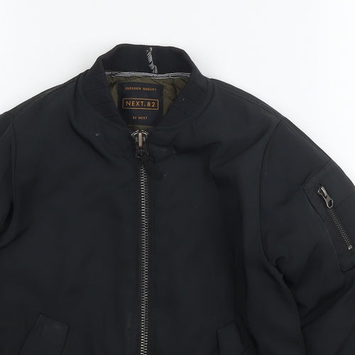 NEXT Boys Black Jacket Size 6 Years Zip