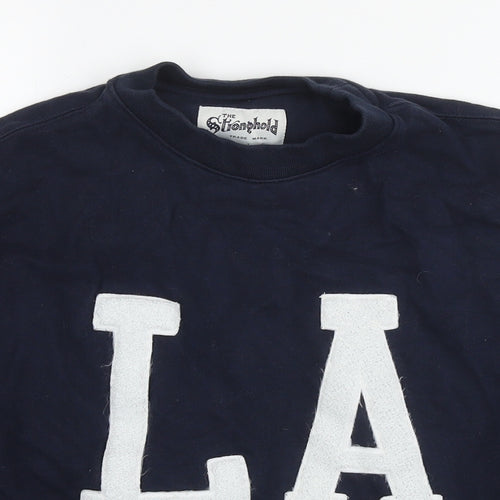 Stronghold Womens Blue Cotton Pullover Sweatshirt Size XS Pullover - Los Angeles
