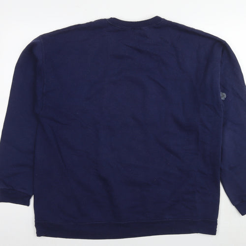 Hanes Womens Blue Cotton Pullover Sweatshirt Size M Pullover - Panama City Beach