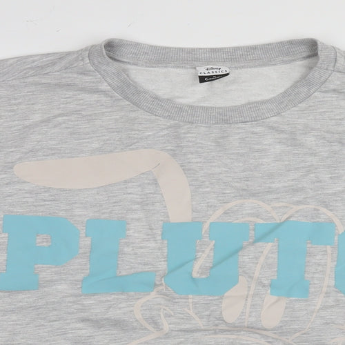 Disney Womens Grey Polyester Pullover Sweatshirt Size 16 Pullover - Pluto Size 16-18