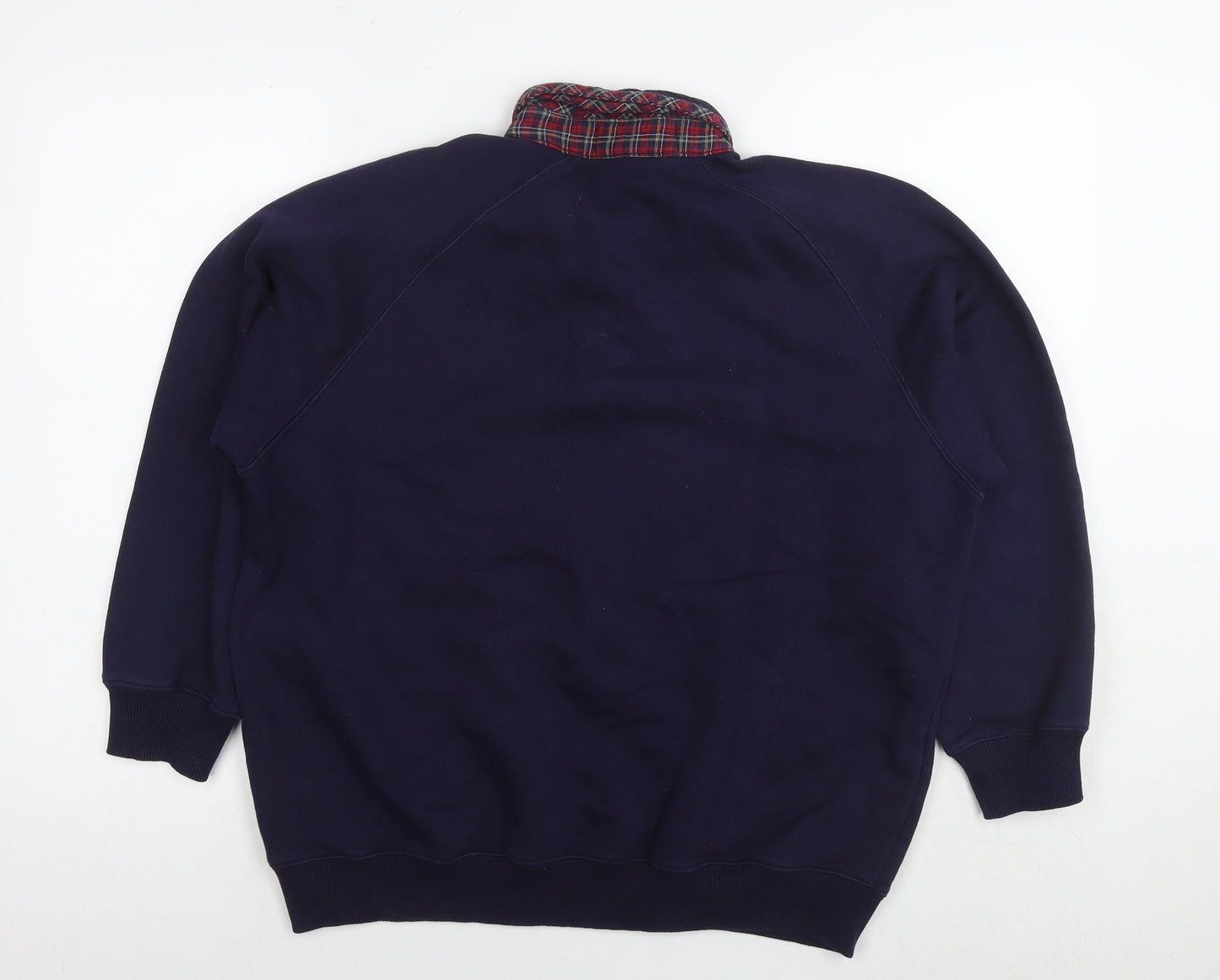 Country Rose Womens Blue Cotton Pullover Sweatshirt Size 14 Pullover - Size 14-16 Flowers