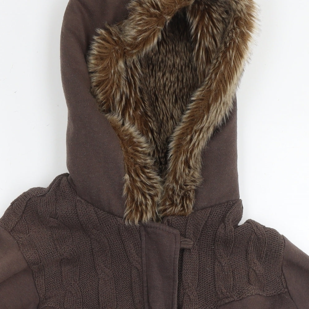 ROXY Womens Brown Jacket Size L Zip