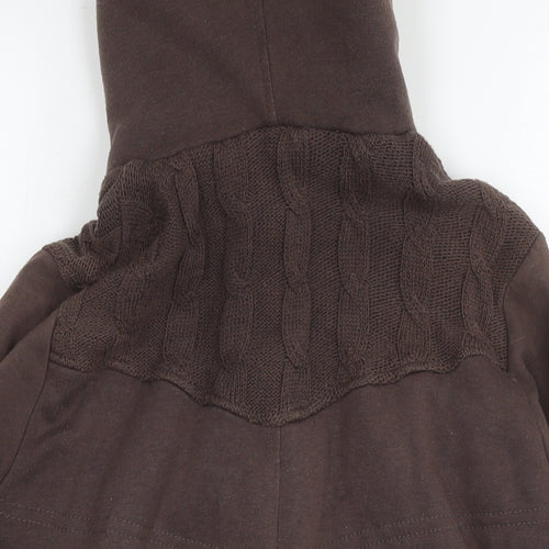 ROXY Womens Brown Jacket Size L Zip