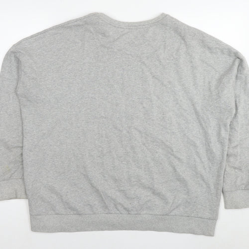 acdc Womens Grey Cotton Pullover Sweatshirt Size 18 Pullover - Logo