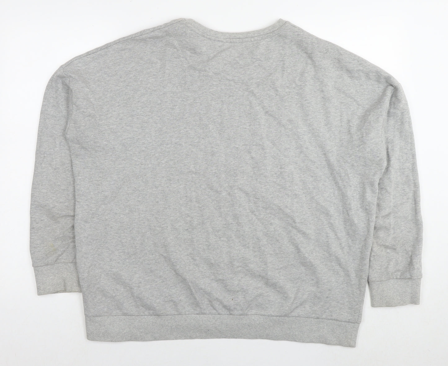acdc Womens Grey Cotton Pullover Sweatshirt Size 18 Pullover - Logo