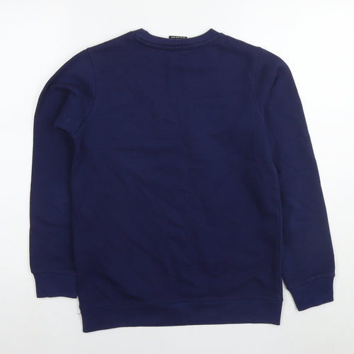 Umbro Boys Blue Cotton Pullover Sweatshirt Size 12-13 Years Pullover - Logo