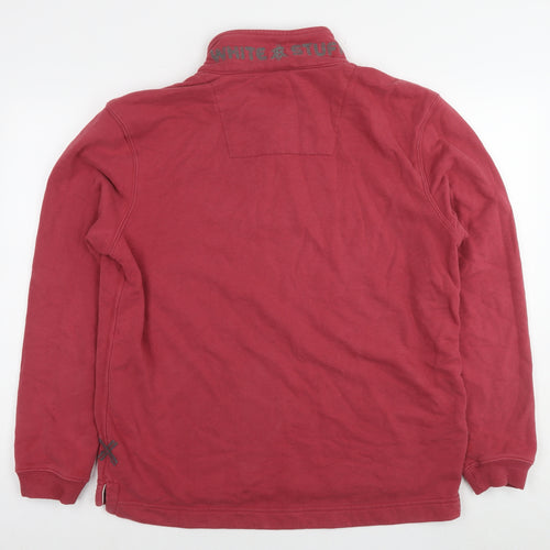 White Stuff Womens Red Cotton Pullover Sweatshirt Size L Pullover