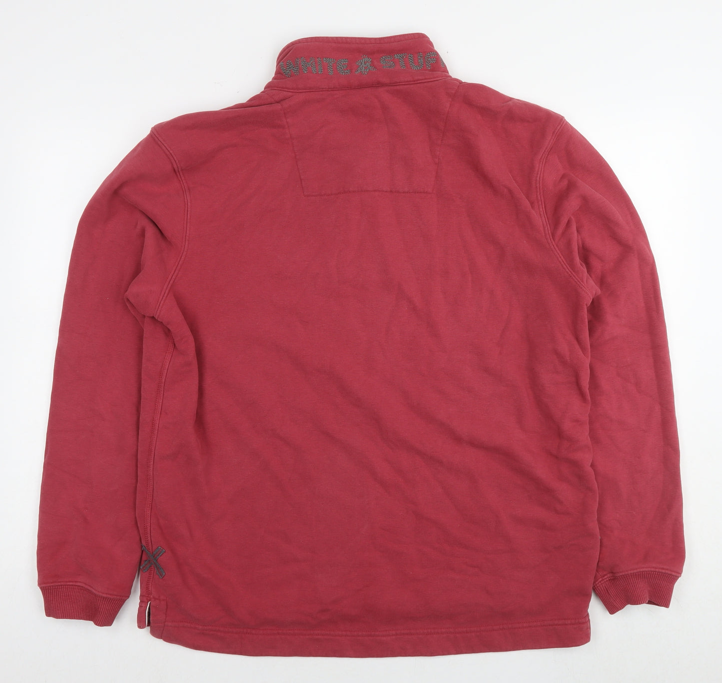 White Stuff Womens Red Cotton Pullover Sweatshirt Size L Pullover