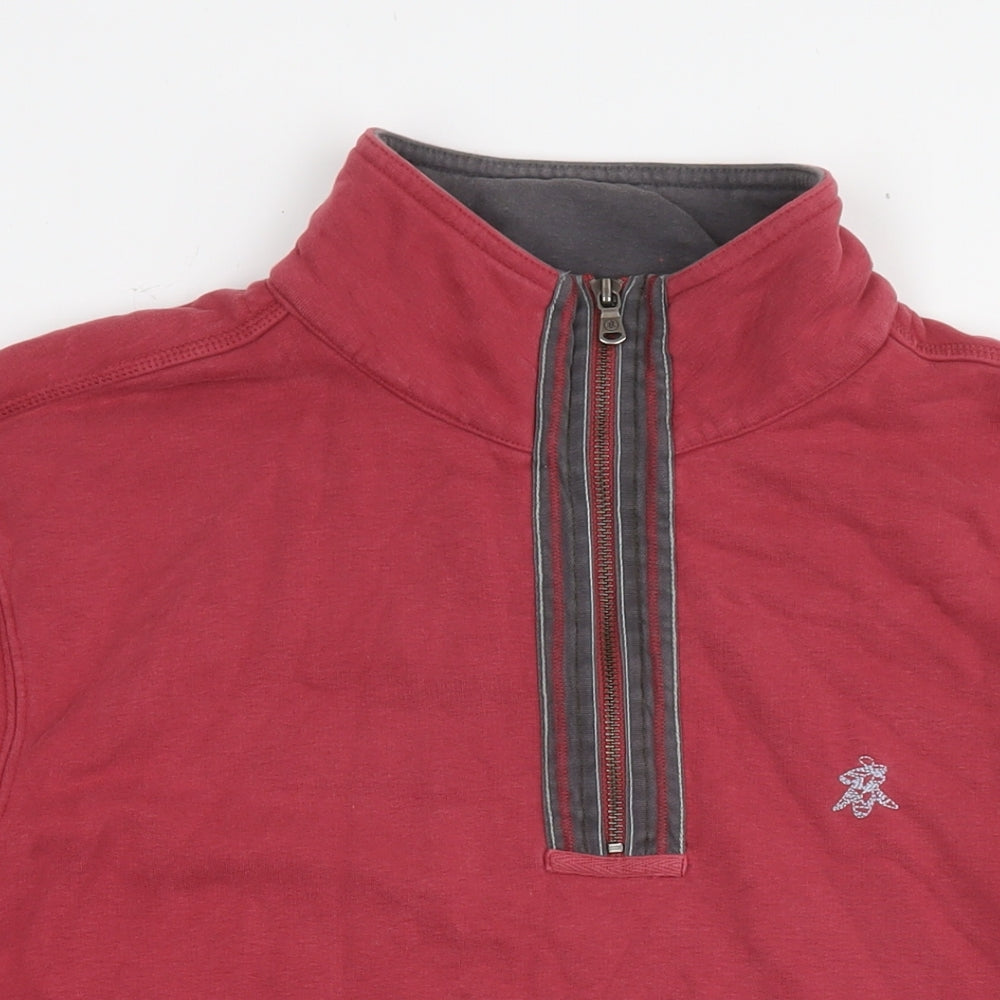 White Stuff Womens Red Cotton Pullover Sweatshirt Size L Pullover