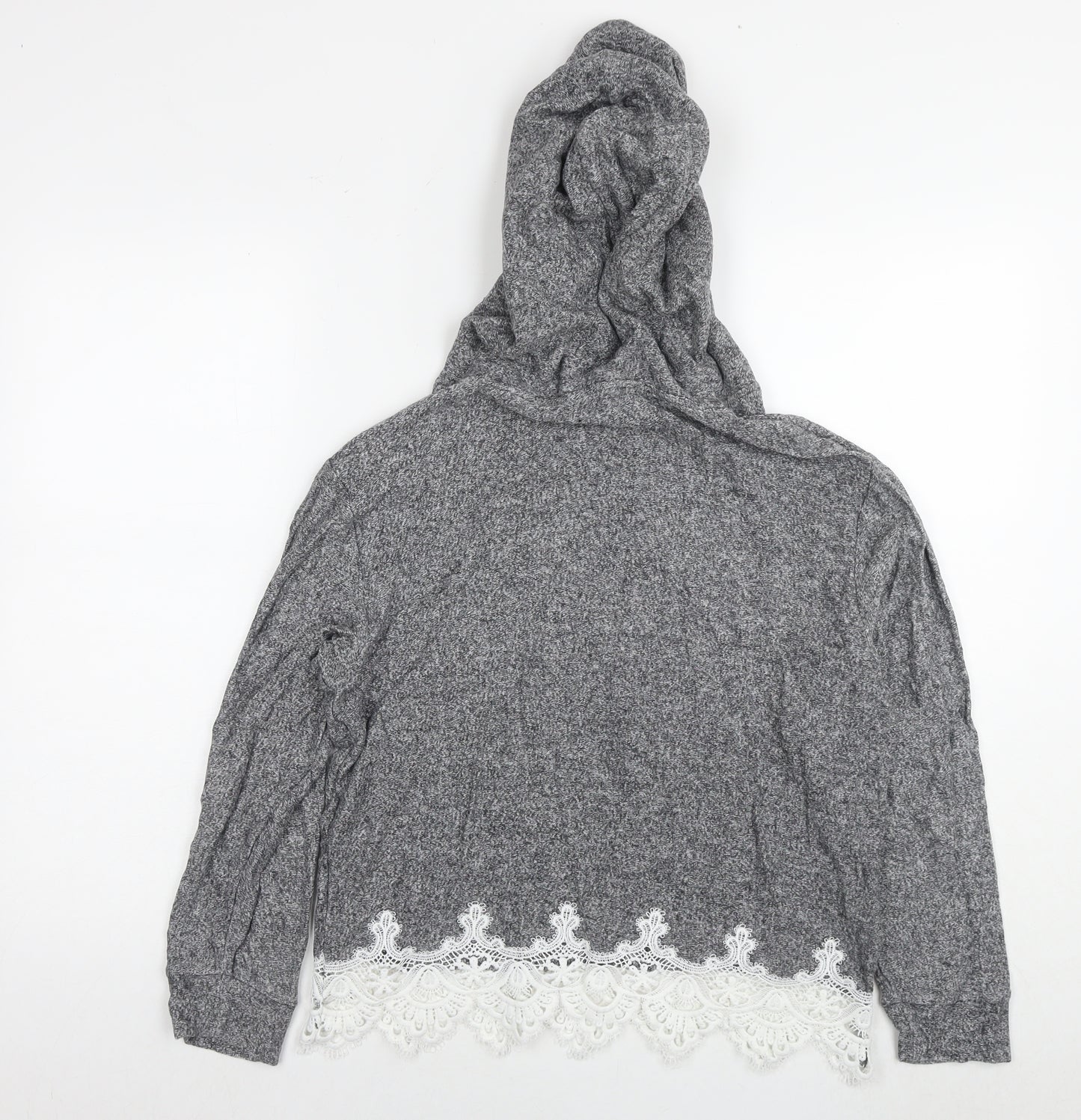 The Kooples Womens Grey Viscose Pullover Hoodie Size S Pullover