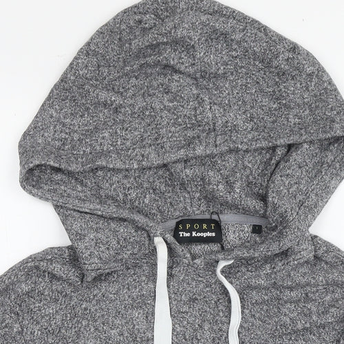 The Kooples Womens Grey Viscose Pullover Hoodie Size S Pullover