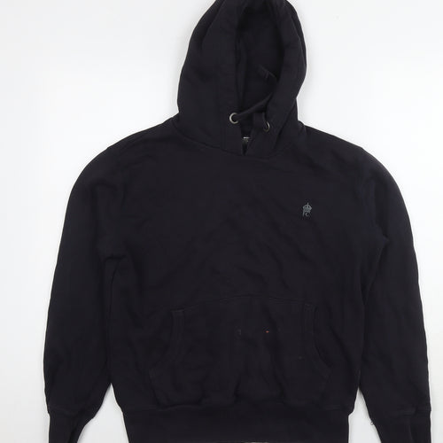 French Connection Womens Black Cotton Pullover Sweatshirt Size L Pullover