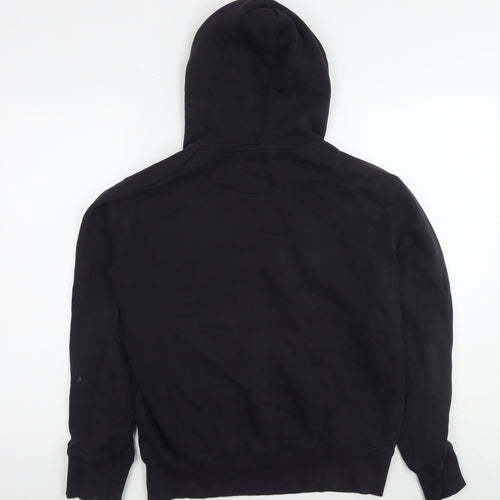 French Connection Womens Black Cotton Pullover Sweatshirt Size L Pullover