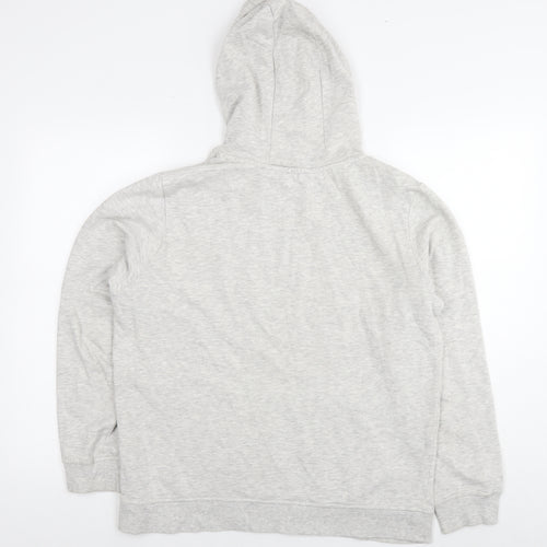 Brave Soul Womens Grey Cotton Pullover Hoodie Size L Pullover