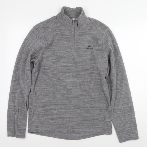 Quechua Womens Grey Polyester Pullover Sweatshirt Size M Pullover