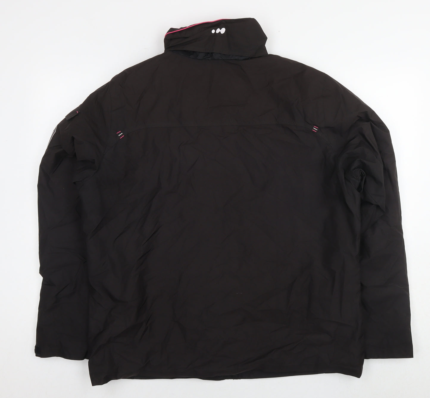 Oxylane Womens Black Jacket Size M Zip - Size M/L