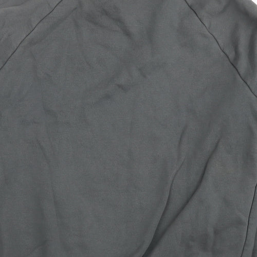 Emporio Armani Ea7 Mens Grey Cotton Pullover Sweatshirt Size S - Logo