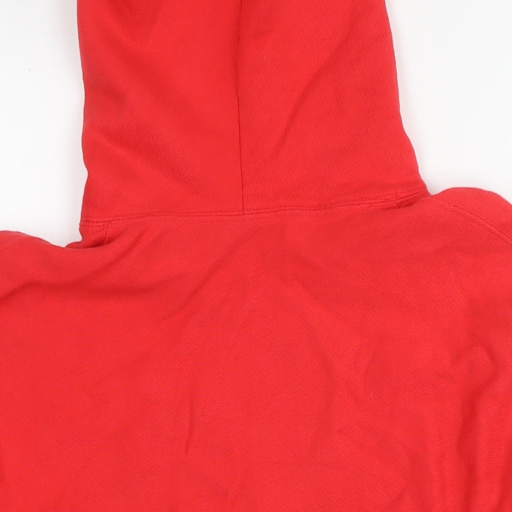 Champion Womens Red Cotton Pullover Hoodie Size S Pullover