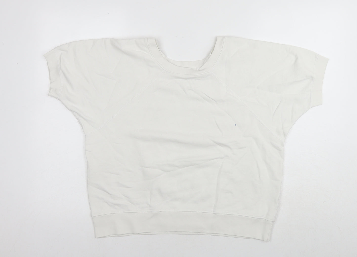 Nili Lotan Womens White Cotton Basic T-Shirt Size XS Round Neck
