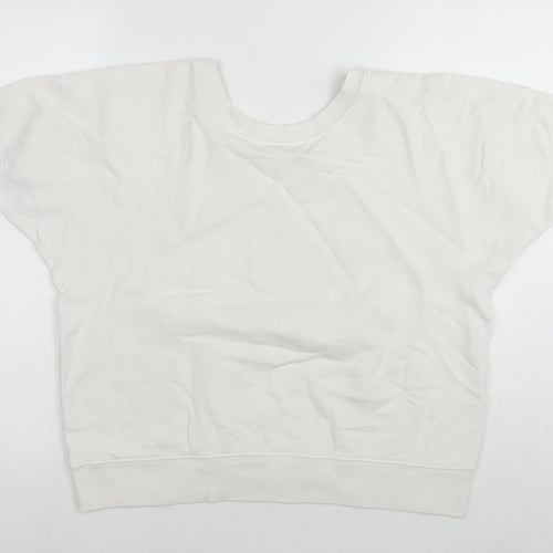 Nili Lotan Womens White Cotton Basic T-Shirt Size XS Round Neck