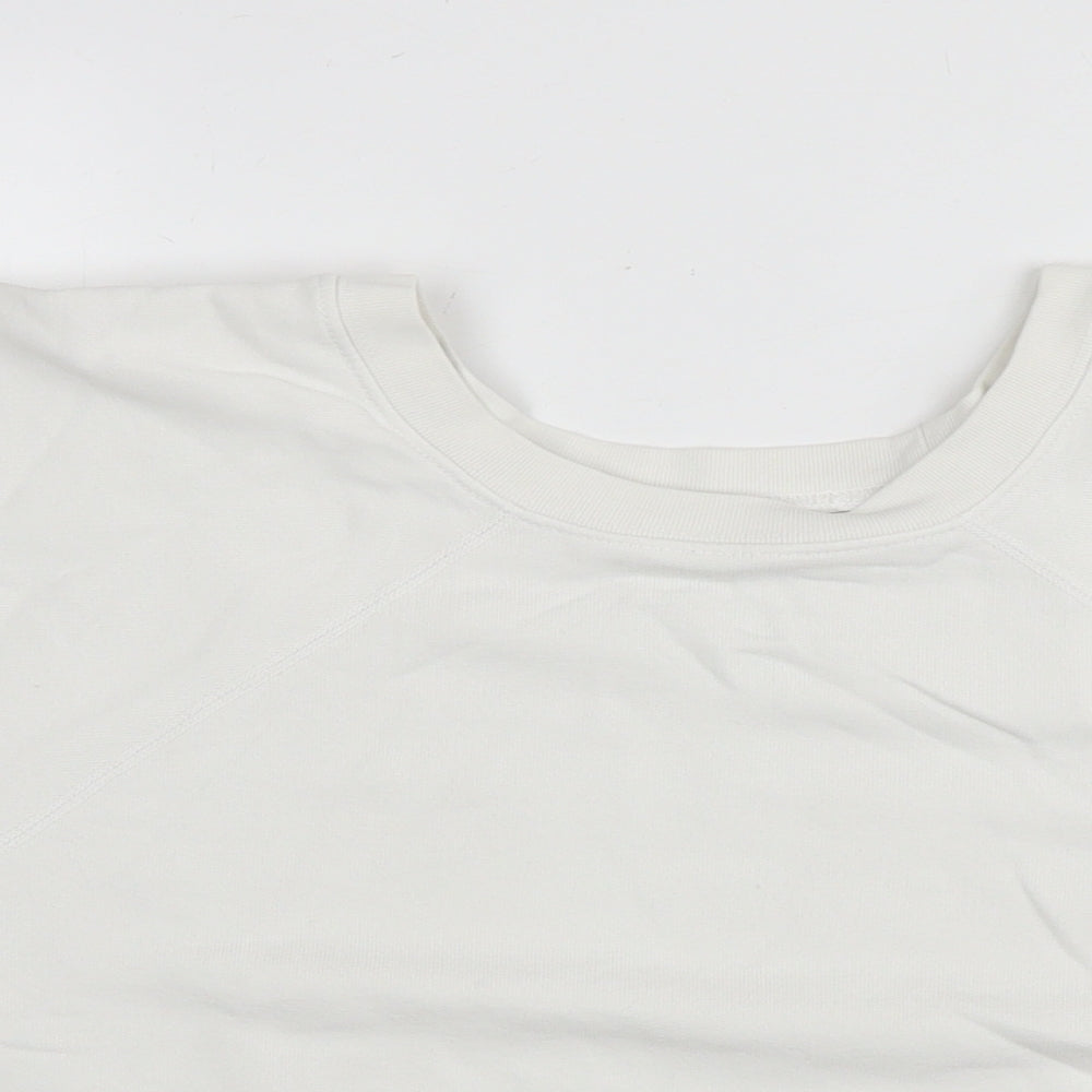 Nili Lotan Womens White Cotton Basic T-Shirt Size XS Round Neck